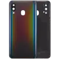 Back Cover Glass With Camera Lens For Samsung Galaxy A40 (A405 / 2019) (Aftermarket Plus) (Black)