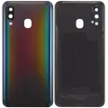 Back Cover Glass With Camera Lens For Samsung Galaxy A40 (A405 / 2019) (Aftermarket Plus) (Black)
