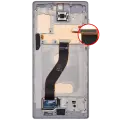 LCD Assembly With Frame (Without FingerPrint Sensor) For Samsung Galaxy Note 10 (US & International)(Aftermarket: Incell)(Test Rating: C)(Aura Glow / Silver)