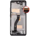 LCD Assembly With Frame (Without FingerPrint Sensor) For Samsung Galaxy S21 Ultra (US & International)(Aftermarket: Incell)(Test Rating: C)(Phantom Black)