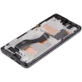 LCD Assembly With Frame (Without FingerPrint Sensor) For Samsung Galaxy S21 Ultra (US & International)(Aftermarket: Incell)(Test Rating: C)(Phantom Black)