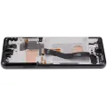 LCD Assembly With Frame (Without FingerPrint Sensor) For Samsung Galaxy S21 Ultra (US & International)(Aftermarket: Incell)(Test Rating: C)(Phantom Black)