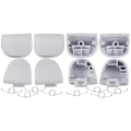 R1 L1 R2 L2 Trigger Buttons With Springs For PlayStation 5 Controller (White, BDM-020) (8 Piece Set)