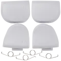 R1 L1 R2 L2 Trigger Buttons With Springs For PlayStation 5 Controller (White, BDM-020) (8 Piece Set)