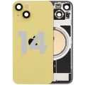 Back Glass w/ MagSafe Magnet For iPhone 14 (Used OEM Pull: Grade C) (Yellow)