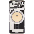 Back Glass w/ MagSafe Magnet For iPhone 14 (Used OEM Pull: Grade C) (Yellow)