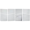 Faceplate Cover (Top & Bottom) For Sony PlayStation 5 Slim Disc Edition (White)