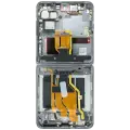 Inner OLED Assembly With Frame For Oppo Find N3 Flip (Refurbished) (Black)