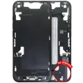 Mid-Frame Housing W/ Charging Port Flex & Small Parts For iPhone 16e / 17e (US Version) (Used OEM Pull: Grade B) (Black)