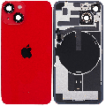 Back Glass w/ MagSafe Magnet & NFC & Flashlight Flex For iPhone 14 (Genuine OEM) (Red)