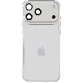 Back Housing W/ Charging Port Flex & Small Parts For iPhone 17 Pro Max (US Version) (Used OEM Pull: Grade B) (Silver)