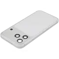 Back Housing W/ Charging Port Flex & Small Parts For iPhone 17 Pro Max (US Version) (Used OEM Pull: Grade B) (Silver)