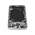 Back Housing W/ Charging Port Flex & Small Parts For iPhone 17 Pro Max (US Version) (Used OEM Pull: Grade B) (Silver)
