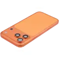 Back Housing W/ Charging Port Flex & Small Parts For iPhone 17 Pro Max (US Version) (Used OEM Pull: Grade B) (Cosmic Orange)