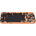 Back Housing W/ Charging Port Flex & Small Parts For iPhone 17 Pro Max (US Version) (Used OEM Pull: Grade B) (Cosmic Orange)