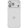 Back Housing W/ Charging Port Flex & Small Parts For iPhone 17 Pro Max (US Version) (Used OEM Pull: Grade C) (Silver)