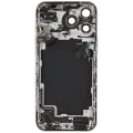 Back Housing W/ Charging Port Flex & Small Parts For iPhone 17 Pro Max (US Version) (Used OEM Pull: Grade C) (Silver)