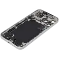 Back Housing W/ Charging Port Flex & Small Parts For iPhone 17 Pro Max (US Version) (Used OEM Pull: Grade C) (Silver)