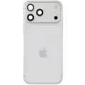 Back Housing W/ Charging Port Flex & Small Parts For iPhone 17 Pro Max (EU / Global Version) (Used OEM Pull: Grade B) (Silver)