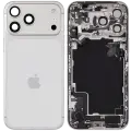 Back Housing W/ Charging Port Flex & Small Parts For iPhone 17 Pro Max (EU / Global Version) (Used OEM Pull: Grade B) (Silver)