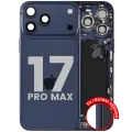 Back Housing W/ Charging Port Flex & Small Parts For iPhone 17 Pro Max (EU / Global Version) (Used OEM Pull: Grade B) (Deep Blue)