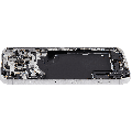 Back Housing W/ Charging Port Flex & Small Parts For iPhone 17 Pro Max (EU / Global Version) (Used OEM Pull: Grade C) (Silver)