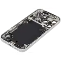 Back Housing W/ Charging Port Flex & Small Parts For iPhone 17 Pro (US Version) (Used OEM Pull: Grade B) (Silver)