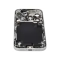 Back Housing W/ Charging Port Flex & Small Parts For iPhone 17 Pro (US Version) (Used OEM Pull: Grade B) (Silver)