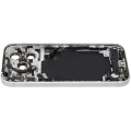 Back Housing W/ Charging Port Flex & Small Parts For iPhone 17 Pro (US Version) (Used OEM Pull: Grade B) (Silver)