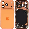 Back Housing W/ Charging Port Flex & Small Parts For iPhone 17 Pro (US Version) (Used OEM Pull: Grade B) (Cosmic Orange)