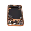 Back Housing W/ Charging Port Flex & Small Parts For iPhone 17 Pro (US Version) (Used OEM Pull: Grade B) (Cosmic Orange)
