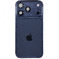 Back Housing W/ Charging Port Flex & Small Parts For iPhone 17 Pro (US Version) (Used OEM Pull: Grade C) (Deep Blue)