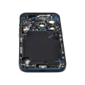 Back Housing W/ Charging Port Flex & Small Parts For iPhone 17 Pro (US Version) (Used OEM Pull: Grade C) (Deep Blue)