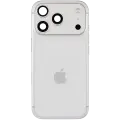 Back Housing W/ Charging Port Flex & Small Parts For iPhone 17 Pro (EU / Global Version) (Used OEM Pull: Grade B) (Silver)