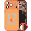 Back Housing W/ Charging Port Flex & Small Parts For iPhone 17 Pro (EU / Global Version) (Used OEM Pull: Grade B) (Cosmic Orange)