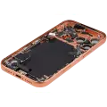 Back Housing W/ Charging Port Flex & Small Parts For iPhone 17 Pro (EU / Global Version) (Used OEM Pull: Grade B) (Cosmic Orange)