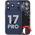 Back Housing W/ Charging Port Flex & Small Parts For iPhone 17 Pro (EU / Global Version) (Used OEM Pull: Grade B) (Deep Blue)