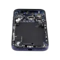 Back Housing W/ Charging Port Flex & Small Parts For iPhone 17 Pro (EU / Global Version) (Used OEM Pull: Grade B) (Deep Blue)