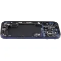 Back Housing W/ Charging Port Flex & Small Parts For iPhone 17 Pro (EU / Global Version) (Used OEM Pull: Grade B) (Deep Blue)