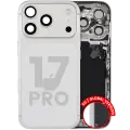 Back Housing W/ Charging Port Flex & Small Parts For iPhone 17 Pro (EU / Global Version) (Used OEM Pull: Grade C) (Silver)