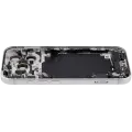 Back Housing W/ Charging Port Flex & Small Parts For iPhone 17 Pro (EU / Global Version) (Used OEM Pull: Grade C) (Silver)