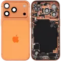 Back Housing W/ Charging Port Flex & Small Parts For iPhone 17 Pro (EU / Global Version) (Used OEM Pull: Grade C) (Cosmic Orange)