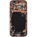 Back Housing W/ Charging Port Flex & Small Parts For iPhone 17 Pro (EU / Global Version) (Used OEM Pull: Grade C) (Cosmic Orange)