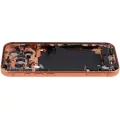 Back Housing W/ Charging Port Flex & Small Parts For iPhone 17 Pro (EU / Global Version) (Used OEM Pull: Grade C) (Cosmic Orange)