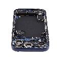 Back Housing W/ Charging Port Flex & Small Parts For iPhone 17 Pro (EU / Global Version) (Used OEM Pull: Grade C) (Deep Blue)