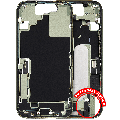Mid-Frame Housing W/ Charging Port Flex & Small Parts For iPhone 17 (EU / Global Version) (Used OEM Pull: Grade C) (Sage)