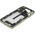 Mid-Frame Housing W/ Charging Port Flex & Small Parts For iPhone 17 (EU / Global Version) (Used OEM Pull: Grade C) (Sage)