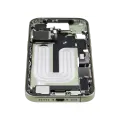Mid-Frame Housing W/ Charging Port Flex & Small Parts For iPhone 17 (EU / Global Version) (Used OEM Pull: Grade C) (Sage)