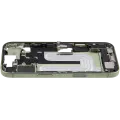 Mid-Frame Housing W/ Charging Port Flex & Small Parts For iPhone 17 (EU / Global Version) (Used OEM Pull: Grade C) (Sage)