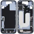 Mid-Frame Housing W/ Charging Port Flex & Small Parts For iPhone 17 (EU / Global Version) (Used OEM Pull: Grade C) (Mist Blue)